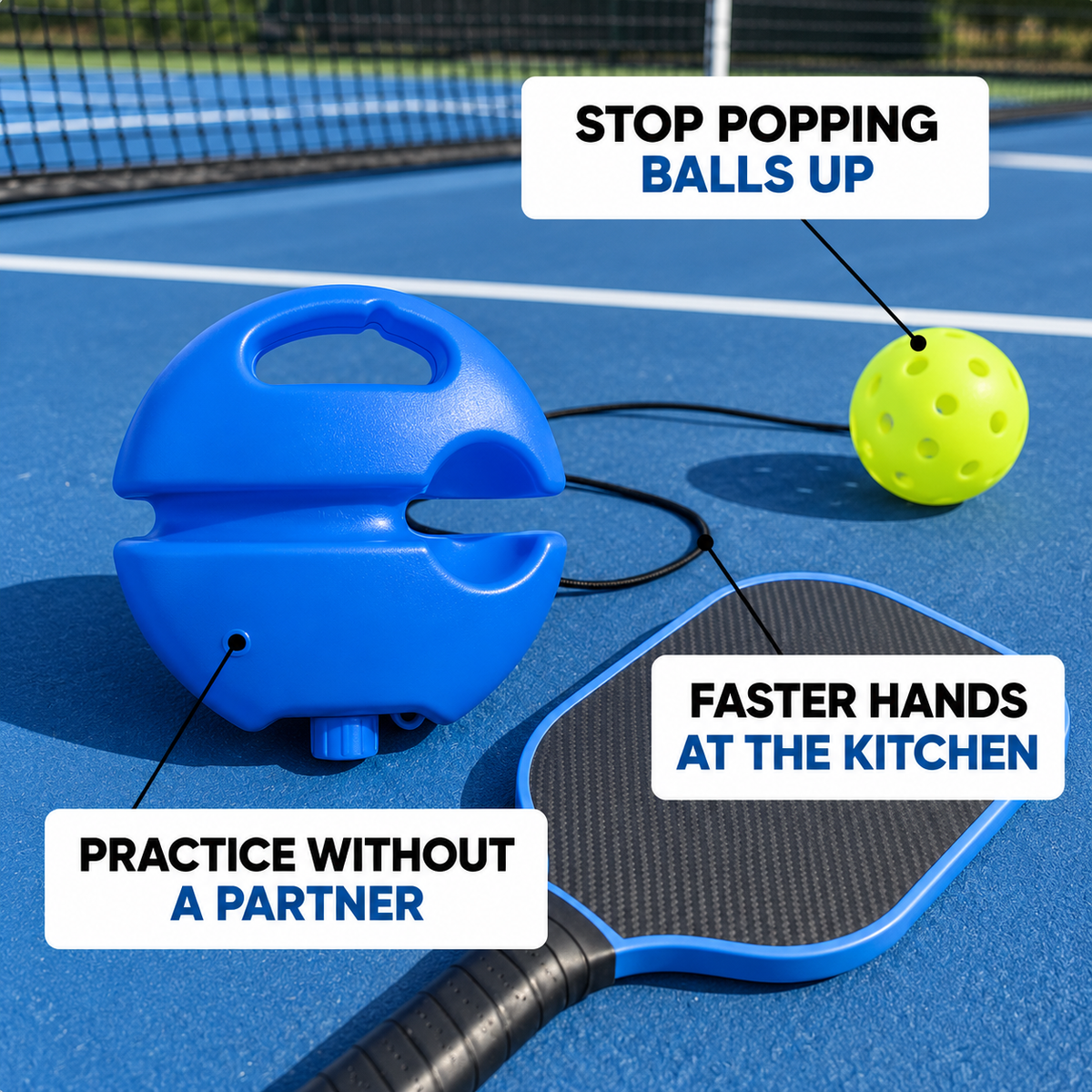 PickleBounce Pickleball Rebound Trainer 2.0