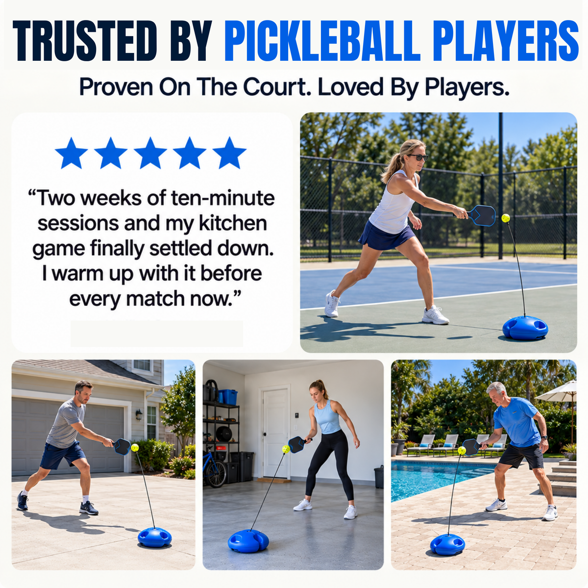 PickleBounce Pickleball Rebound Trainer 2.0